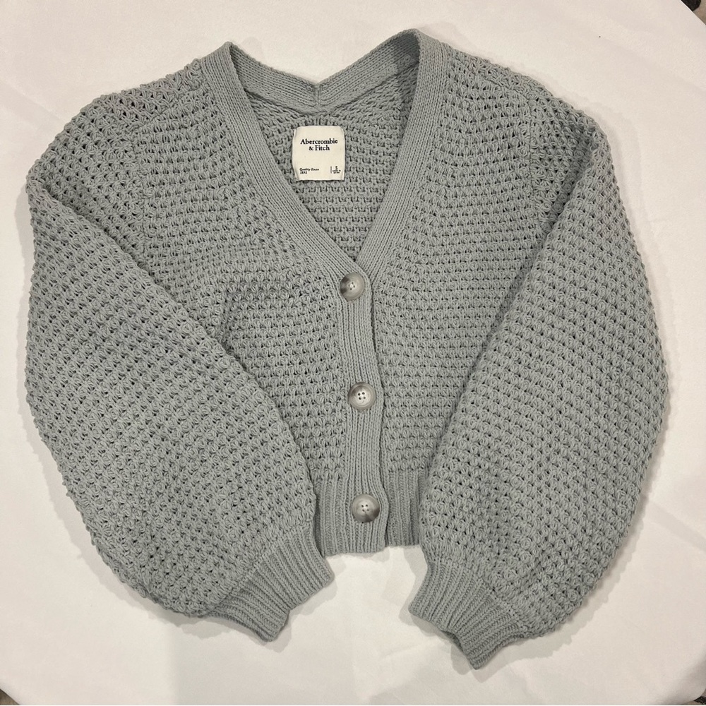 Waffle Chenille Cropped Cardigan